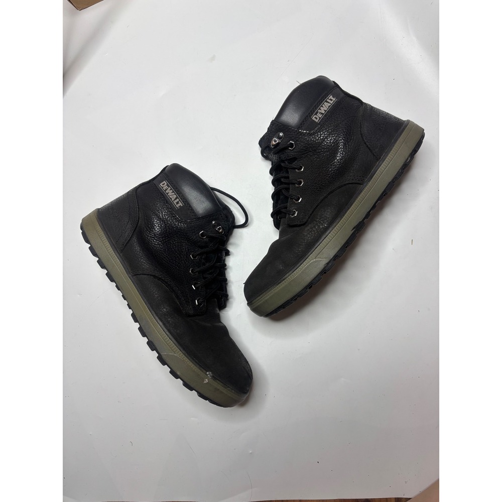 DeWalt Mens DXWP10007 Black Leather Work Boots Safety Toe Workwear Size 8.5M